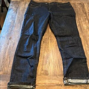Blue Straight Leg Jeans